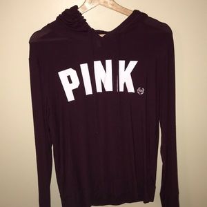 Burgundy VS pink hoodie